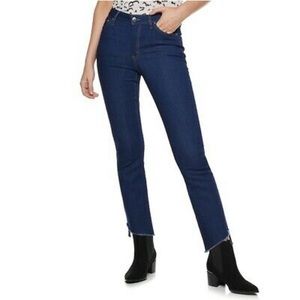 Nine West High Plus Size Waist Kick Flare Cropped Stretch Jeans Women’s
